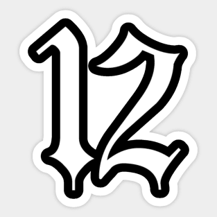 12 Sticker